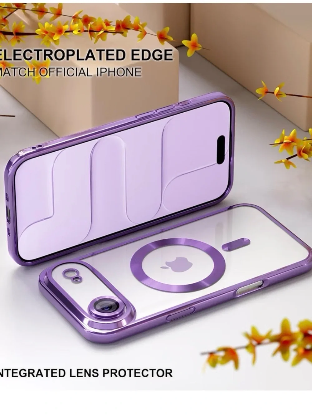 I phone 17 AIR case compatible with MagSafe light purple NEW